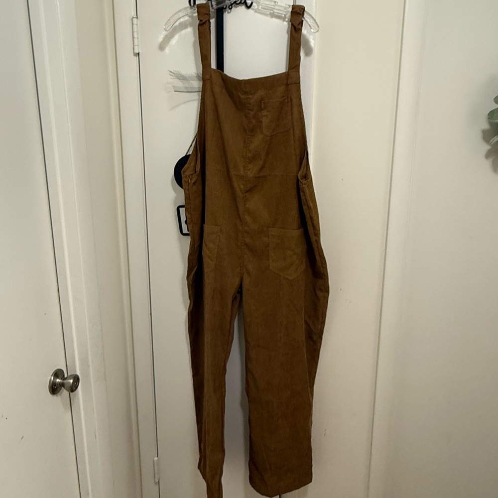 Brown Corduroy Overalls